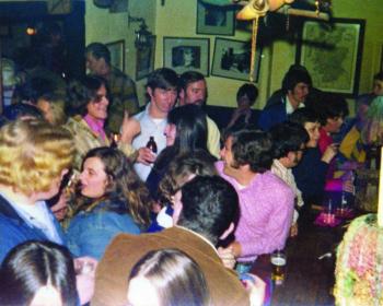 Onlookers at The Thistle’s 1974 Streakers’ Ball. Photo by Trisha Irish