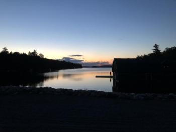 Although fishing was the primary activity during the trip, the adventurers enjoyed hearing the songs of northern parulas, blue-headed vireos, thrushes, and other birds. They especially enjoyed hearing the melancholy yodel of a common loon from the dock on West Grand Lake at sunset. Courtesy of Jeff Wells #bird-column, #boothbay-register, #weatherby’s, #AllisonWells #JeffandAllisonWells, #birds, #maine