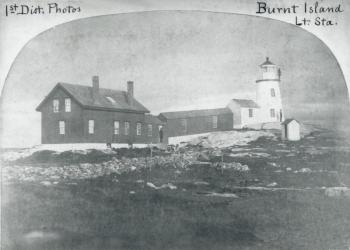 The 1857 dwelling on Burnt Island. Courtesy of Elaine Jones