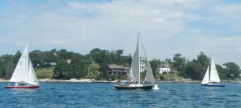 BHOD class, open class and SYC Rhodes 19 prep for start. Courtesy of Jon Dunsford