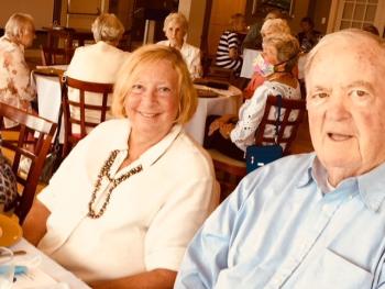 St. Andrews Auxiliary board member Nancy Hurst and John Hochstein. Dan Zajdel photo