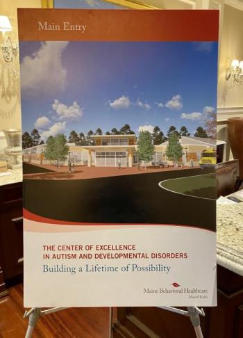 A rendition of the Center of Excellence in Autism and Developmental Disorders. Courtesy photo