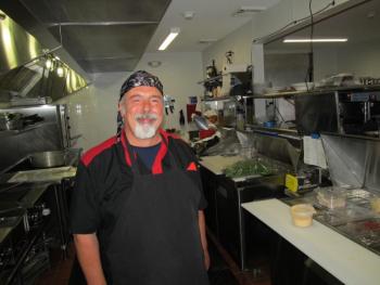 Chef Alessandro D'Alessi in the kitchen. Photo by Kay Stephens