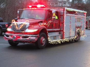 This Boothbay fire truck was one of seven parade entries. BILL PEARSON/Boothbay Register