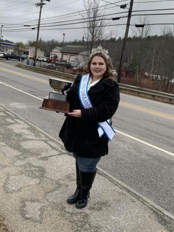 Mrs. USA New England Kat Pinkham of Topsham was one of the four judges. Jennie Mitchell photo