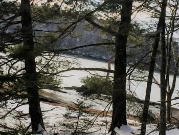 Cross River at the end of BRLT’s Tree ID Walk. LISA KRISTOFF/Boothbay Register