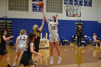 Boothbay senior Glory Blethen will attend the U.S. Coast Guard Academy in New London, Connecticut next season and play college basketball. BILL PEARSON/Boothbay Register