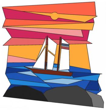 Duncan Hardwick, a freshman at BRHS, designed this entry. It tied with four others in judges’ votes. Courtesy of Rosemary Bourette