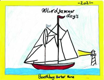 This design by Jack Merton, in grade 7 at BRES, tied with four others in judges’ votes. Courtesy of Rosemary Bourette