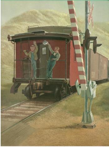 “Crossing” book illustration. Courtesy of Beth Preston with permission from the author and illustrator