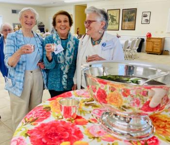 Auxiliary members, from left: Kathy Bugbee, Linda Clapp and Ann Hedgcock. Courtesy of St. Andrews Auxiliary