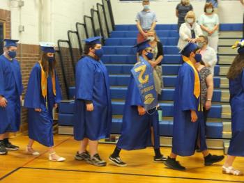 The beat and march continue on Class Day. BILL PEARSON/Boothbay Register