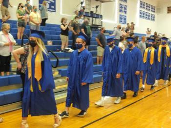 The Class of 2021 exits Class Day. BILL PEARSON/Boothbay Register