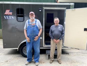 V.E.T.S. President Ed Harmon, right, and Vice President Arthur Richardson. ISABELLE CURTIS/Boothbay Register