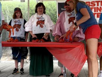 The contestants are lined up and ready to go. ISABELLE CURTIS//Boothbay Register