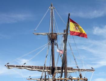 The rigging on the Santa Maria. STEVE EDWARDS/Boothbay Register