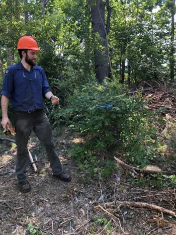Assistant team leader Caleb Kinsman is a recent graduate of University of Maine in Orono. Courtesy of Sue Mello/Boothbay Region Water District