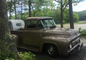 Antique truck is lookin’ sharp down near the beach at Shore Hills Campground last weekend. LISA KRISTOFF/Boothbay Register