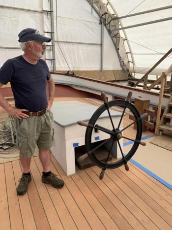 The Ernestina Morrissey tour was June 28 during Windjammer Days. BILL PEARSON/Boothbay Register
