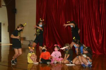 The Narrator Bees tell the One Hundred Acre Wood gang about the mysterious and spooky Backson. LISA KRISTOFF/Boothbay Register