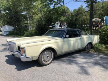 A donated ’71 Lincoln Continental Mark III is one of the star attractions of this year’s auction. JENNY BENNETT/Boothbay Register 71 Lincoln at the fireman’s auction