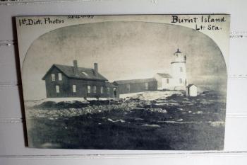 The oldest known photograph of Burnt Island Light Station. Courtesy of Elaine Jones