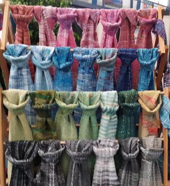 Woven creations by Jill Butke.