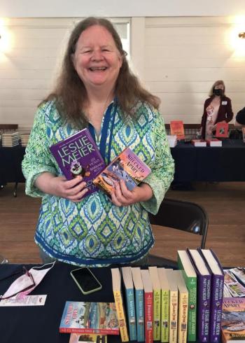 Author Barbara Ross has a great time at this year’s Books in Boothbay, LISA KRISTOFF/Boothbay Register