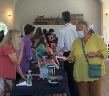Books in Boothbay has been held at Boothbay Railway Village Museum since 2009. LISA KRISTOFF/Boothbay Register