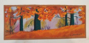 Diana Washburn, “The Ties That Bind.” See her work upstairs in the Harbor-View Room at BRAF. File photo Diana Washurn