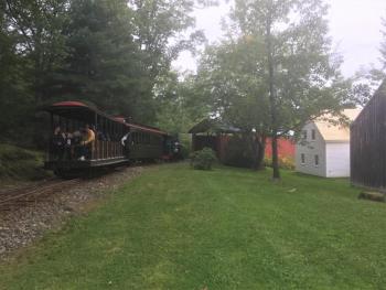 Approaching the covered bridge. LISA KRISTOFF/Boothbay Register