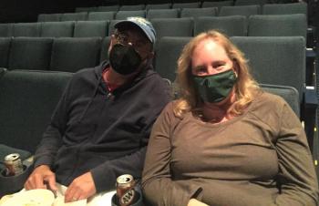 Betsy and Alan Hills said the theater looks beautiful when you walk in. LISA KRISTOFF/Boothbay Register