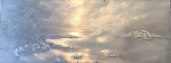 “Maine Coast in Aluminum,” by Lara Max. Lara Max