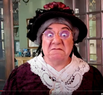Director Nick Azaretti as Lady Bracknell. Courtesy of River Company