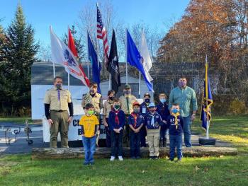Boy Scout Troop 213. JOSEPH CHARPENTIER/Boothbay Register