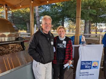 United Way Campaign Co-Chairs Bob and Barb McCue at the Campaign Finale. Courtesy of Barbara Reinertsen
