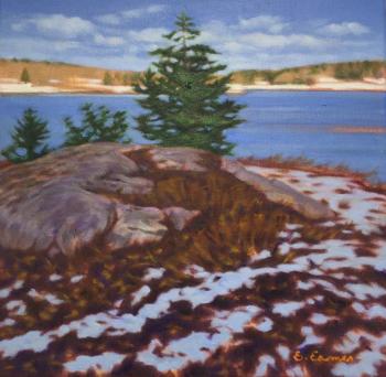 “Snow on the Point” by Sandy Eames.