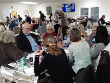 A crowd of about 50 people attended the awards dinner. JANE CARPENTER/Boothbay Register