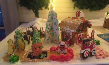 “Christmas Farm” by Bonnie Ginger.