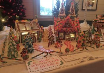 After her third year entering the Gingerbread Spectacular, Carla Warren’s “Santa’s Greenhouse” was awarded Most Spectacular of 2021. File photo