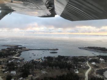 Jeff Wells started doing an official National Audubon Society Christmas Bird Count on Matinicus Island in the 2005-2006 season. For 16 years, he’s been taking the air taxi from Owls Head to the island for a day of bird counting. Courtesy of Jeff Wells. #bird-column, #Boothbay-Register, #jeff-and-allison-wells, #birds, #Maine, #Matinicus