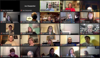 CSD teachers, students, parents and community members join for the last visioning workshop to lay out the campus development plan’s guiding principals. Zoom screenshot