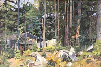 Mark Coates’ 2018 ARTinME Best In Show painting, “Wash Day.” File photo Mark Coates