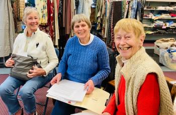 St. Andrews Auxiliary Board members, from left, Sally Eastwood, Judy Boyes and Carole McCarthy (vice president). Courtesy of St. Andrews Auxiliary