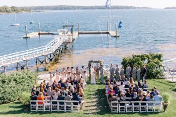 Nuptials of Paige and Matt at Linekin Bay Resort. LCS Studio Photography, courtesy of Erin Stodder
