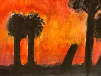 “Trees” by Alexandra Hackett - Grade 8 BRES. Courtesy of BRAF Alexandra Hackett