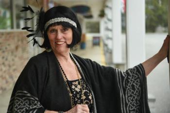 Abbie Shaw, so elegant a flapper she won first place! Gala glad rags were worn by half of the audience at the gala premiere and fashion show of the new “Downton Abbey” film May 20. Bob Crink photo