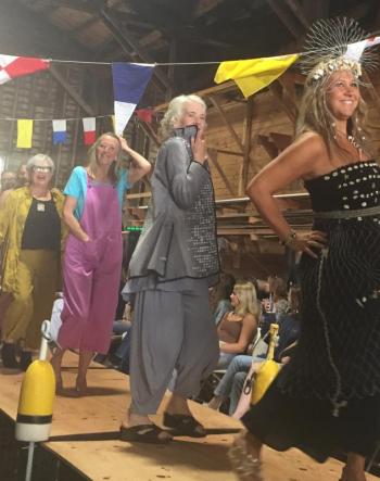Models on the runway one last time. LISA KRISTOFF/Boothbay Register