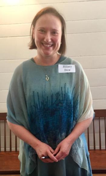 Children’s author Hillary Dow illustrates her tales with locally sourced sheep’s wool. LISA KRISTOFF/Boothbay Register Hillary Dow