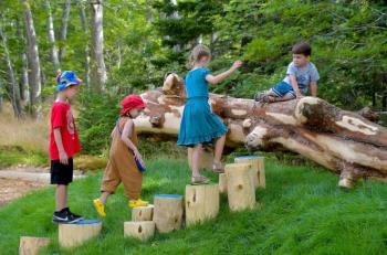 Kids enjoy the Natural Playground. Peter Southwick photo